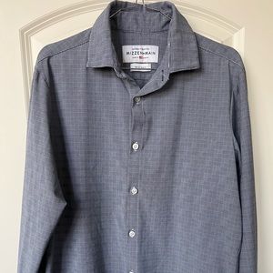 Mizzen + Main Leeward Dress Shirt (Blue Plaid)